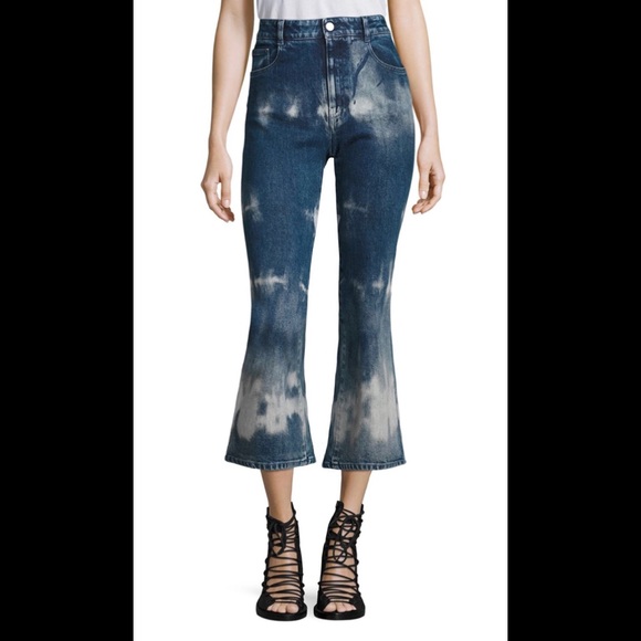 NWT Stella McCartney Tie Dye High Rise Kick Flare - Picture 5 of 8